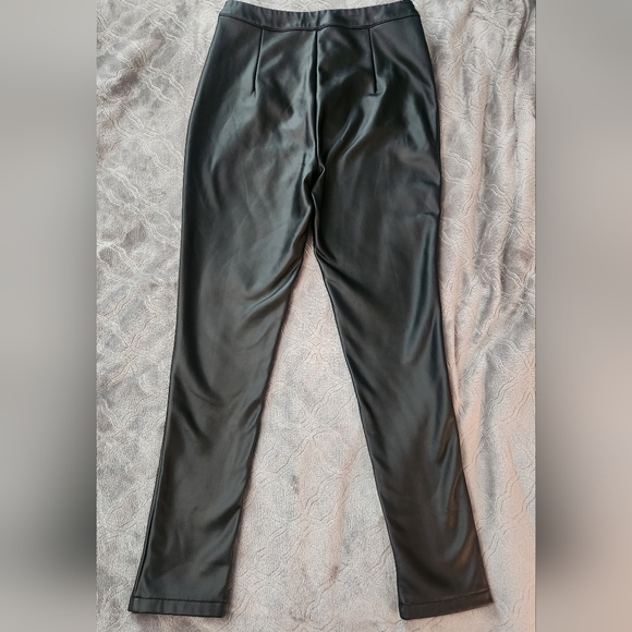 Fashion Nova Black Faux Leather Pants - Picture 2 of 5